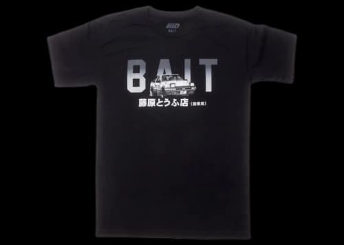 BAIT x Initial D Bait Logo Design Tee Black