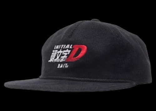 BAIT x Initial D Bait Racing Corduroy Snapback Cap Black