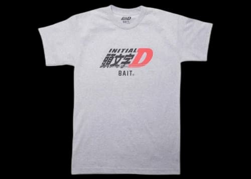 BAIT x Initial D Logos Tee Gray