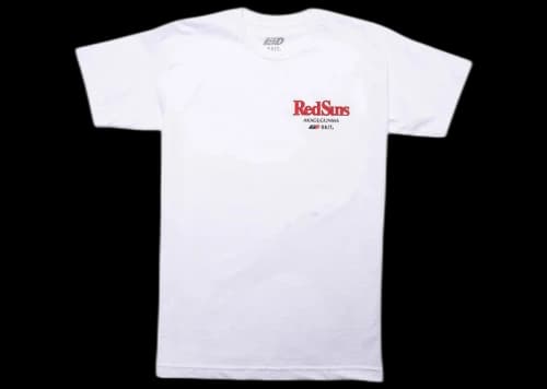 BAIT x Initial D Red Suns Tee White