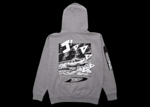 BAIT x Initial D Drift Design Hoodie Gray