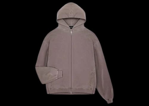 Represent Initial Zip Hoodie Fog