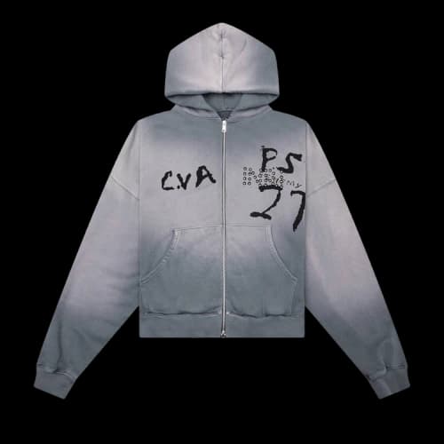 RIVINGTON roi Rebis Inri Zip Hoodie 'Grail Grey'