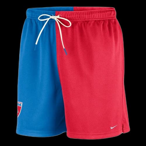 Nike WNBA 30th Flow Mesh Shorts 'Light Photo Blue Action Red Sail White'