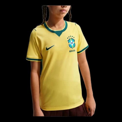 (GS) Nike Brazil National Team 2026 Stadium Home Dri-FIT Soccer Jersey 'Canary Light Menta Geode Teal'