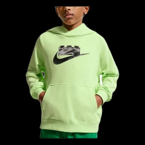 (GS) Nike x LEGO Collection Hoodie 'Light Liquid Lime Smoke Grey'