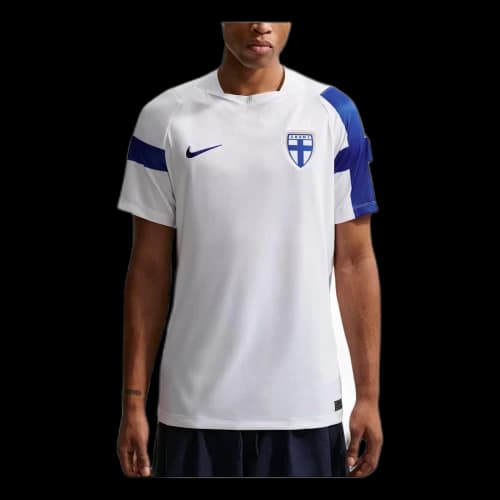 Nike Finland 2026 Stadium Home Dri-FIT Soccer Replica Jersey 'White Hyper Blue'