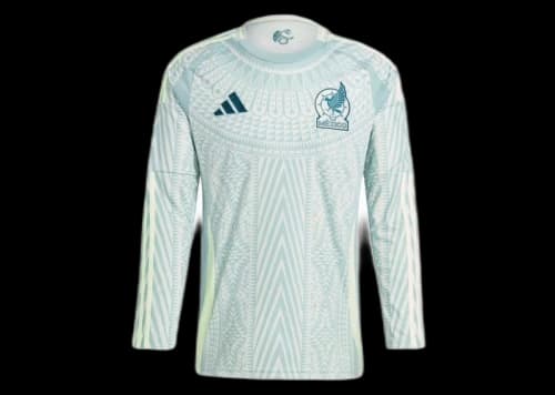 adidas Mexico 24 Long Sleeve Away Jersey Linen Green