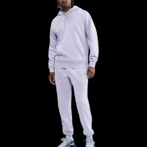 Nike Sportswear Club Washed Fleece Hoodie 'Ghost'
