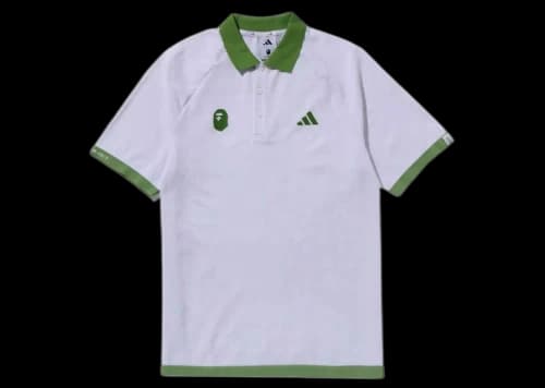 BAPE x adidas Golf Relaxed Fit Polo White