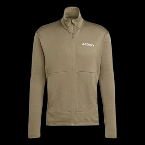 adidas Terrex Multi Light Fleece Full Zip Jacket Asia Sizing 'Olive Green'