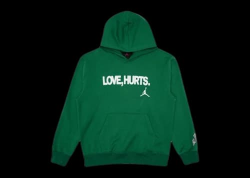 Jordan Fleece Love Hurts Jalen Hurts Hoodie Kelly Green