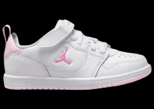 Jordan Court Connect Low White Pink China Rose (PS)