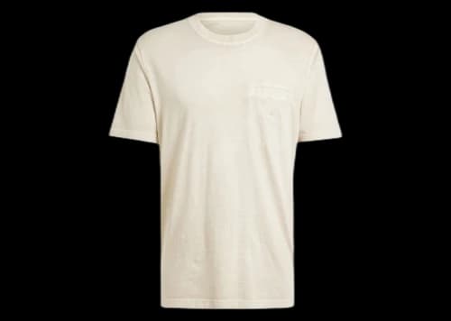 adidas Trefoil Essentials Dye Pocket Tee Putty Grey