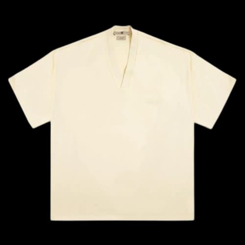 Fear of God Athletics Heavy Jersey V-Neck Tee Pale Yellow