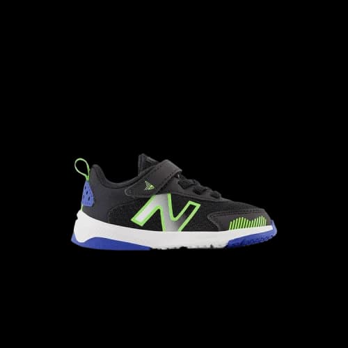 New Balance 545 Bungee Lace Toddler Wide 'Black Pixel Green'