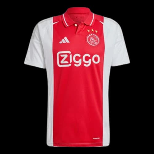 adidas Ajax Amsterdam 24/25 Home Football Jersey Asia Sizing 'White Red'