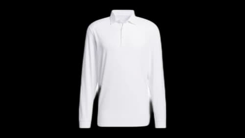 adidas Long Sleeve Polo Shirt White