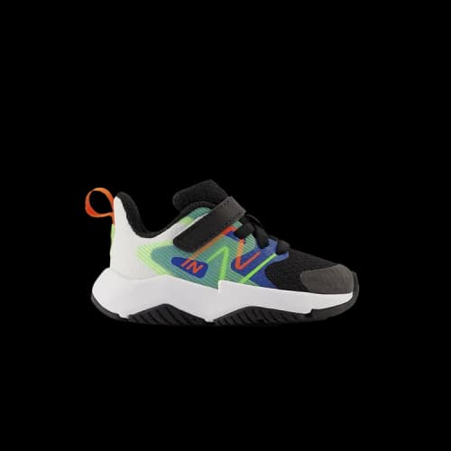 New Balance Rave Run v2 Bungee Lace Top Strap Toddler X-Wide 'Black Cobalt Greene'