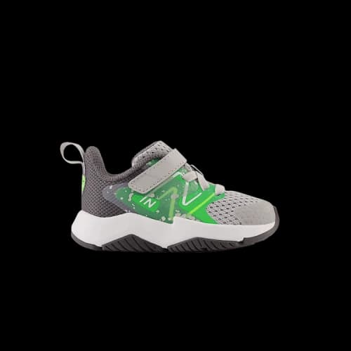 New Balance Rave Run v2 Bungee Lace Toddler X-Wide 'Raincloud Pixel Green'