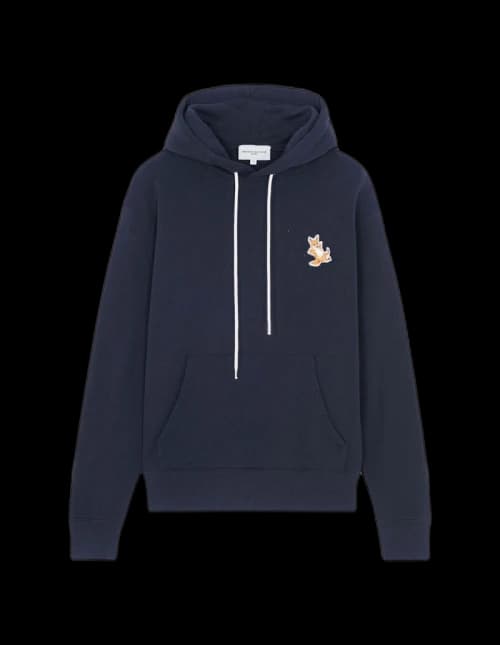 Maison Kitsune Chillax Fox Patch Classic Hoodie Navy