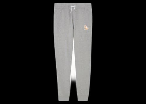 Maison Kitsune Chillax Fox Patch Classic Jog Pants Grey Melange