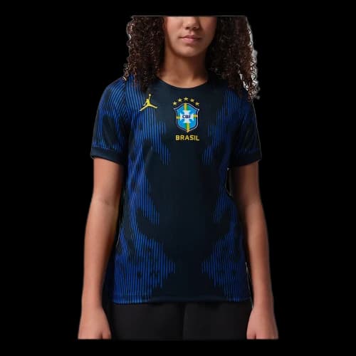 Jordan Brazil National Team 2026 Stadium Away Dri-FIT Soccer Jersey 'Old Royal Black'
