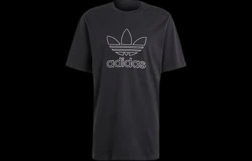 adidas Adicolor Outline Trefoil Tee Black