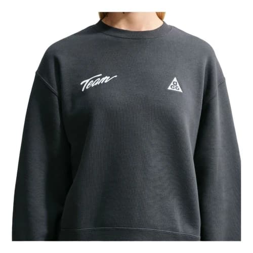 Nike x ACG Tuff Fleece Sweatshirt 'Dark Smoke Grey White' (Women's)