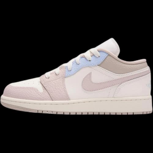 (GS) Air Jordan 1 Low 'Sail Silt Red Hydrogen Blue'
