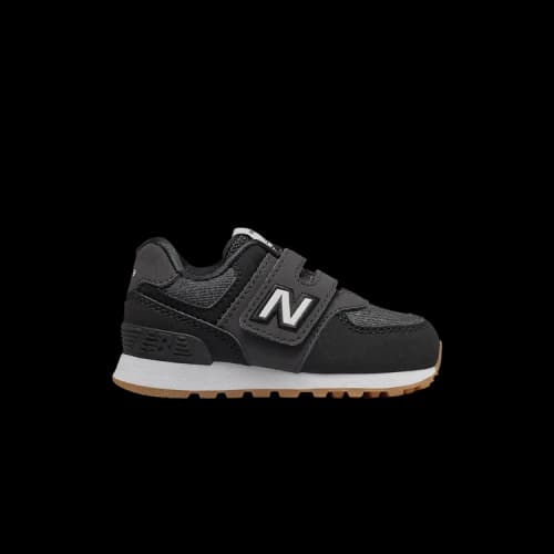 New Balance 574 Hook & Loop Toddler 'Black White'