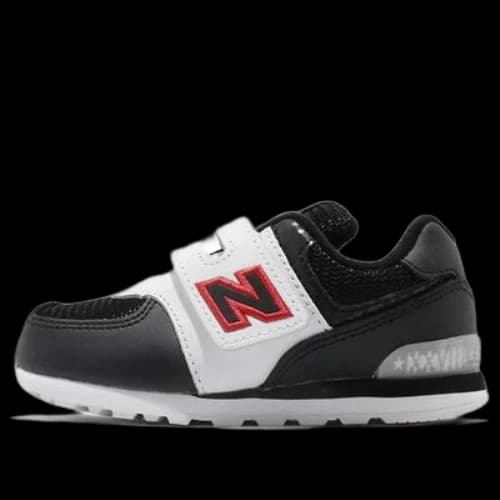 (TD) New Balance 574 Low-Top Running Shoes Black/White