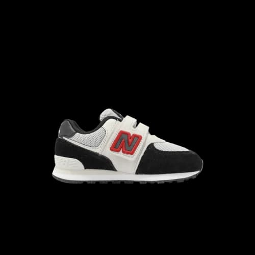 New Balance 574 Toddler Wide 'Black Nimbus Cloud Red'