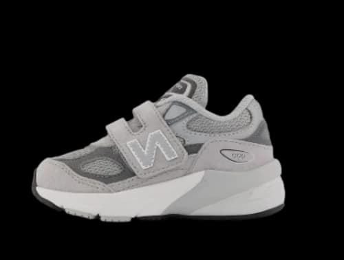 New Balance 990v6 Hook and Loop Grey Silver (TD)