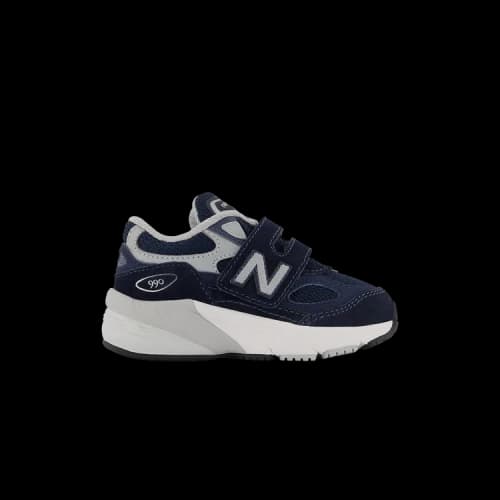 New Balance 990v6 Hook and Loop Navy Silver (TD)