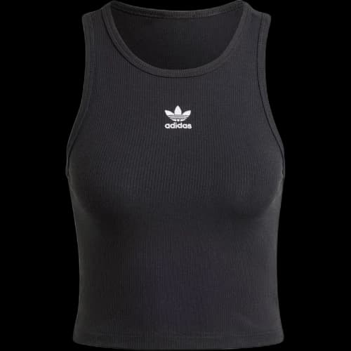 Adidas Cropped Ribbed Tank Top