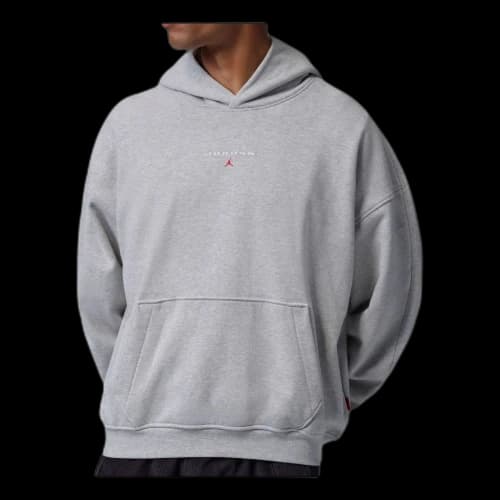 Jordan Flight Fleece Oversized Hoodie 'Grey Heather'
