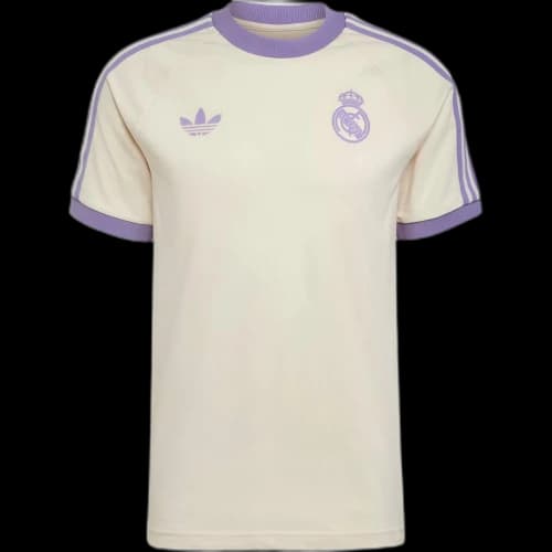 adidas Real Madrid Adicolor Classics 3-Stripes T-Shirt 'White Purple'