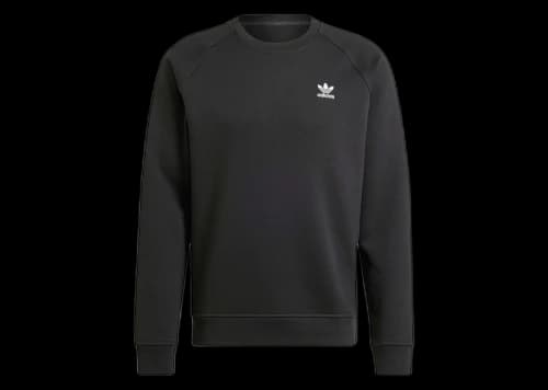 adidas Trefoil Essentials Crew Sweatshirt Black