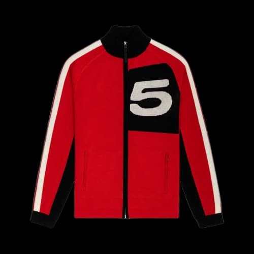 Sp5der Knit 5 Track Jacket Red