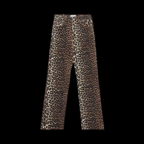 GANNI Print Jeans 'Leopard'
