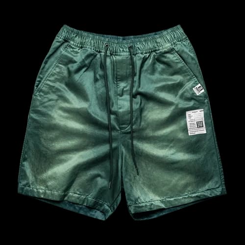 Maison Mihara Yasuhiro Classic Faded Satin Shorts 'Green'