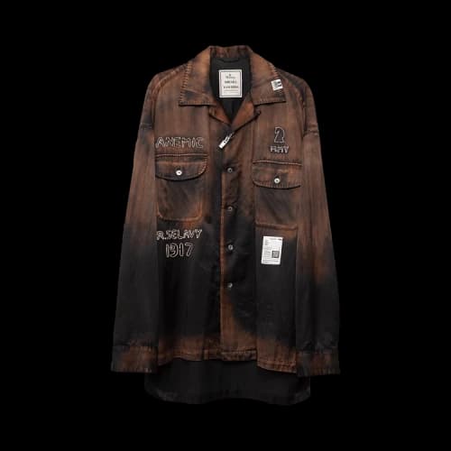 Maison Mihara Yasuhiro Bleached CR Shirts 'Black'