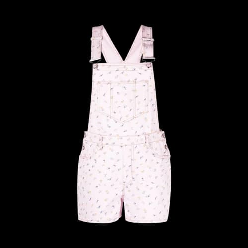 GANNI Print Denim All Over Shorts 'Pink'