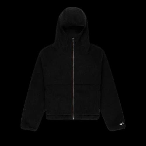 Sp5der Teddy Fleece Zip Up 'Black'