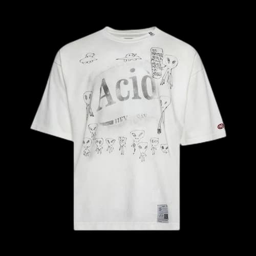 Maison Mihara Yasuhiro Distressed Acid Printed Tee 'White'
