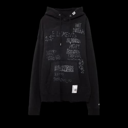 Maison Mihara Yasuhiro Distressed Hoodie 'Black'