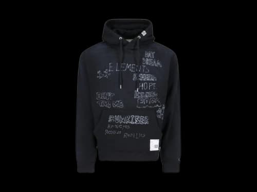 Maison Mihara Yasuhiro Distressed Hoodie Black