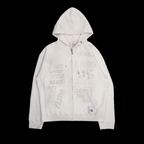 Maison Mihara Yasuhiro Distressed Hoodie 'White'