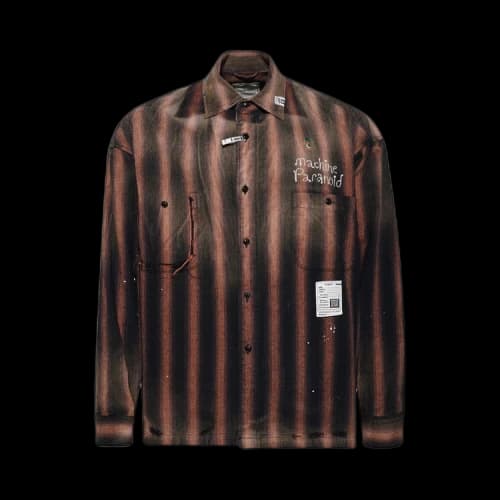Maison Mihara Yasuhiro Vintage Like Stripe Long-Sleeve Shirts 'Brown'